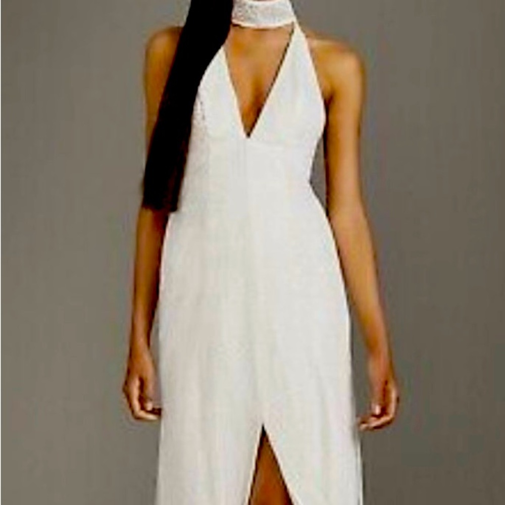 Vera Wang white dress sequin